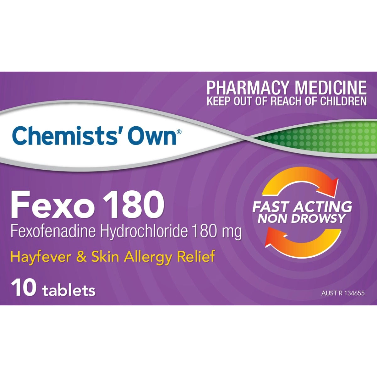 Chemists' Own Fexo 180mg 10 Tablets (Generic for Telfast)