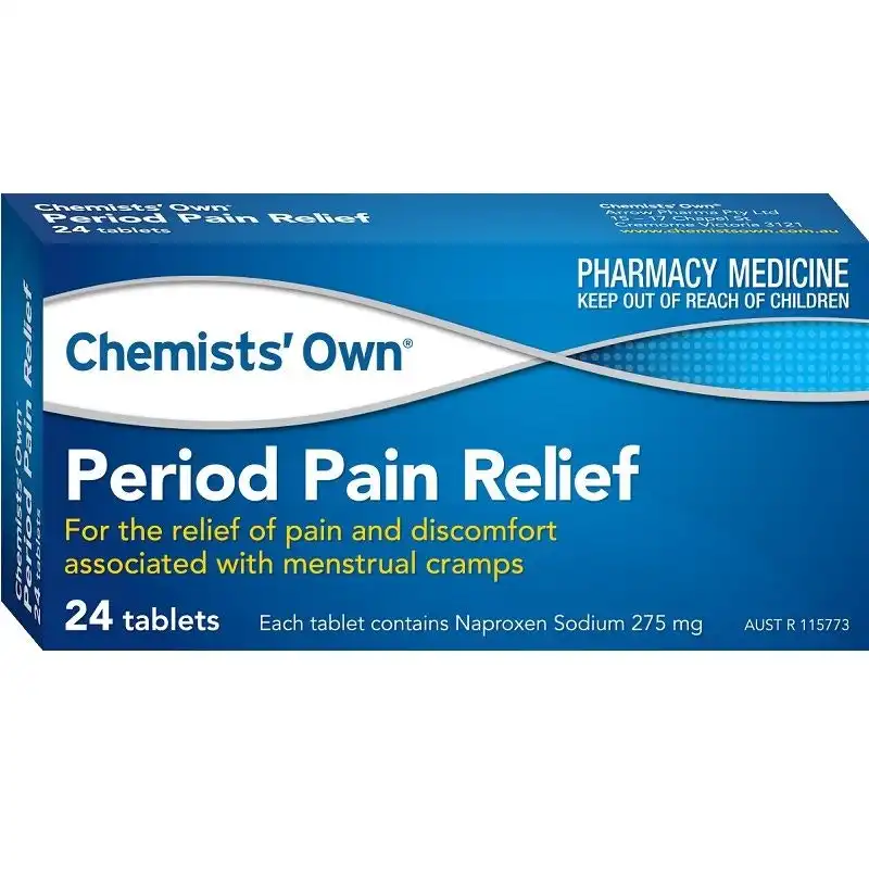 Chemists' Own Period Pain Relief 24 Tabs (Generic of NAPROGESIC)