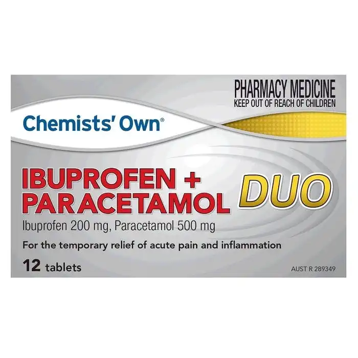 Chemists' Own Ibuprofen & Paracetamol DUO 12 Tabs