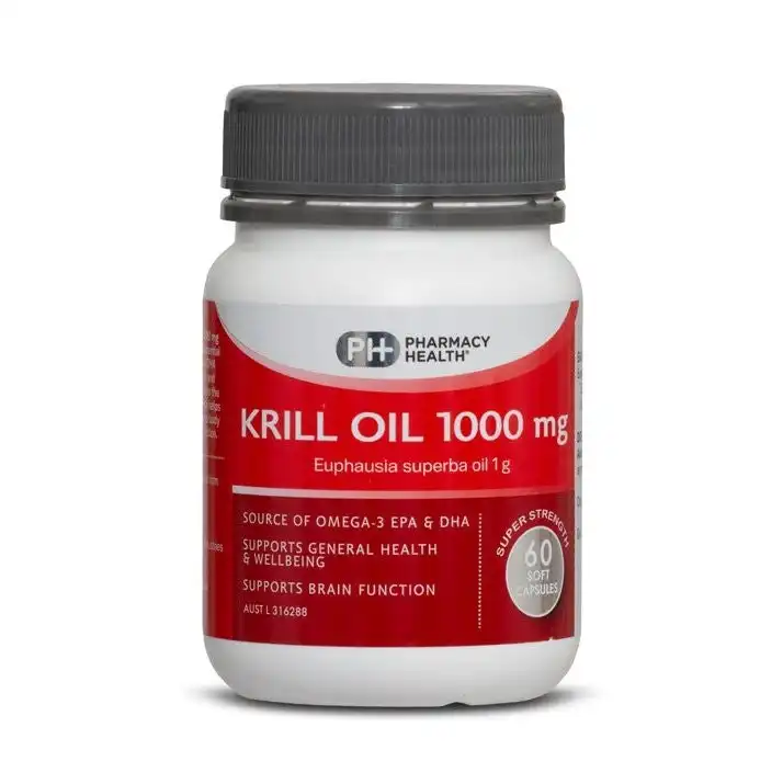 Pharmacy Health KRILL OIL 1000MG 60 CAPSULES