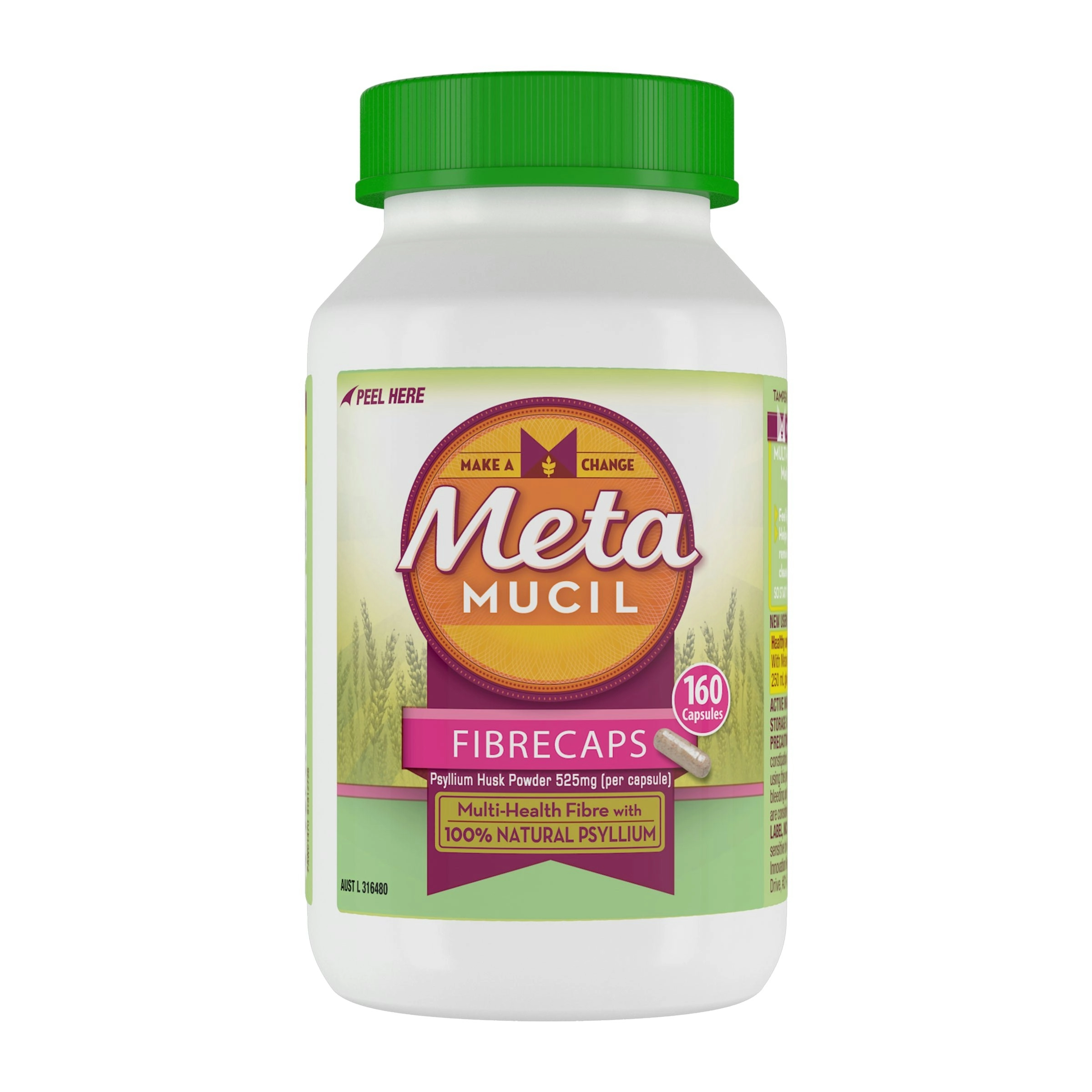 Metamucil Fibre Supplement FibreCaps 160 Capsules