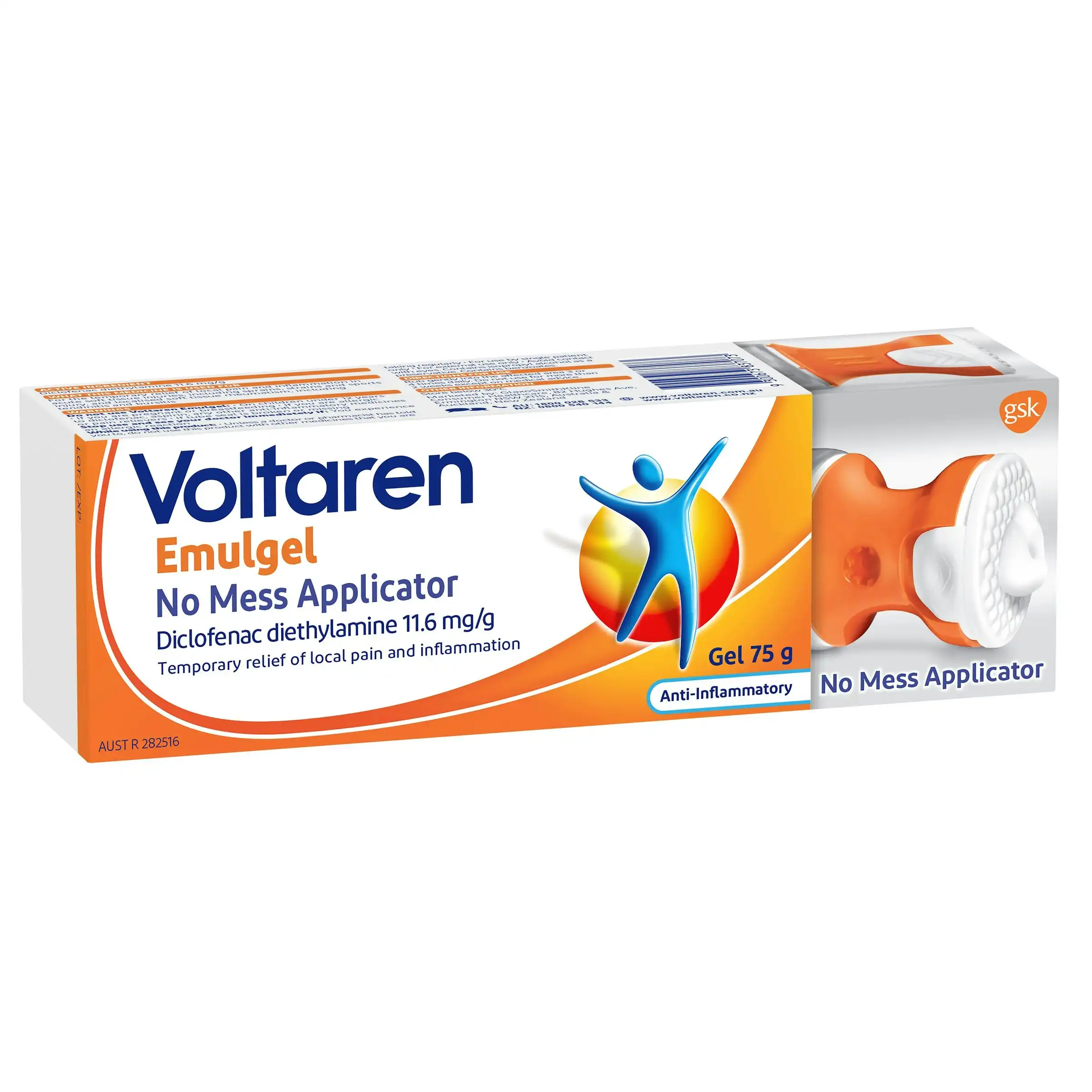 Voltaren Emulgel No Mess Applicator 75g