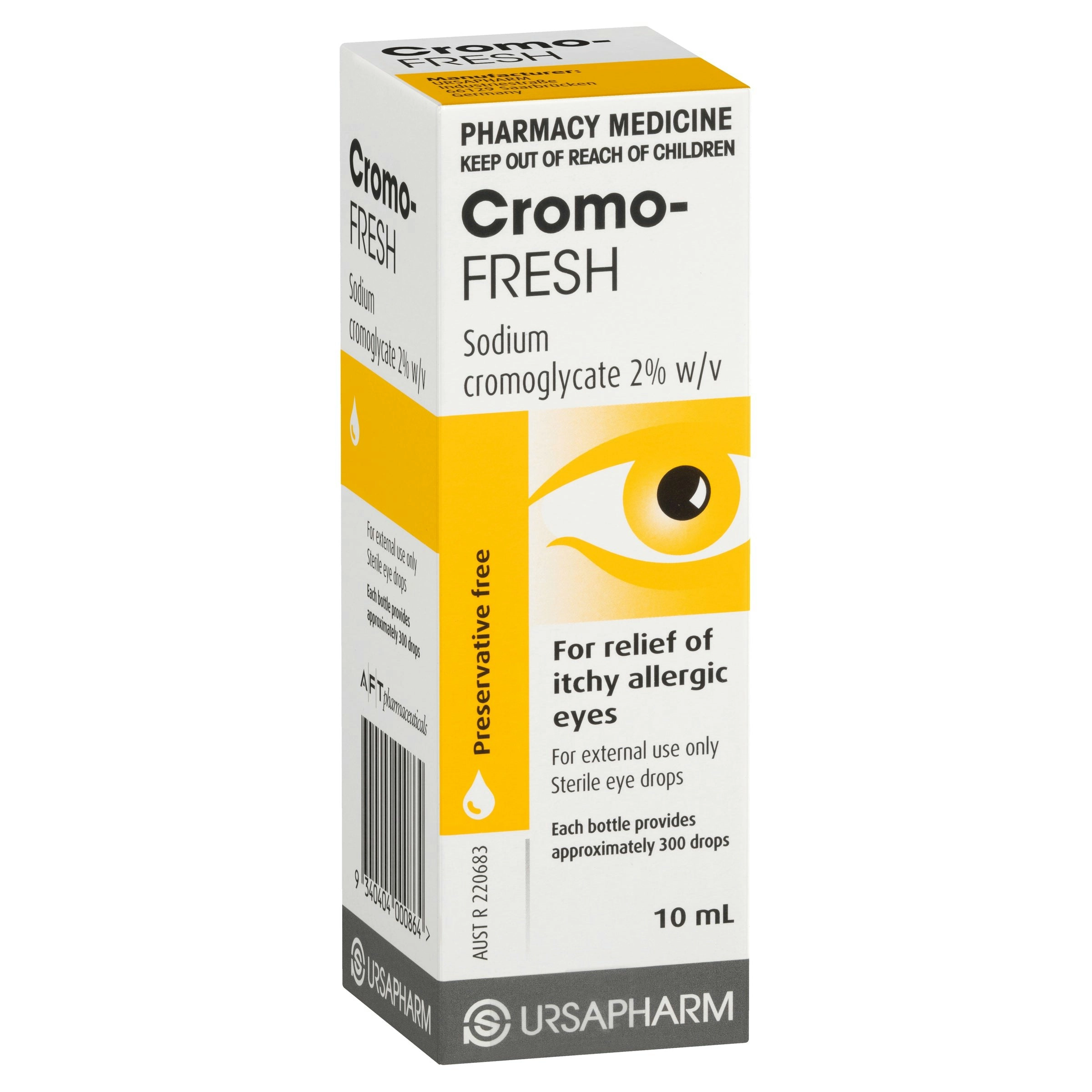 Cromo-Fresh Eye Drops 10ml