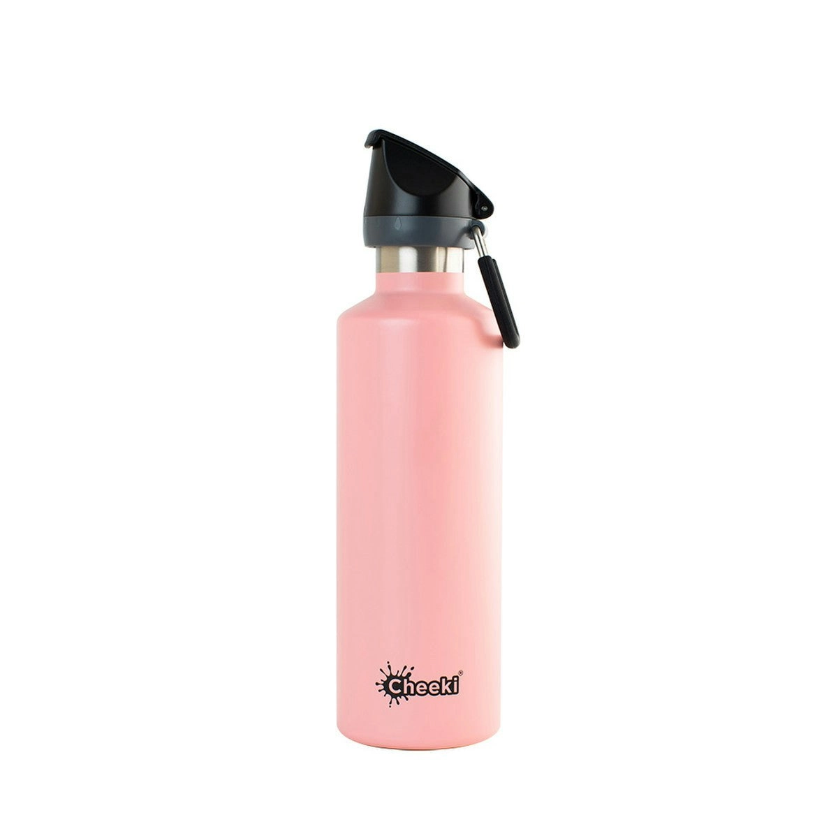 Cheeki Stainless Steel Bottle Insulated - Pink Sports Lid 600ml