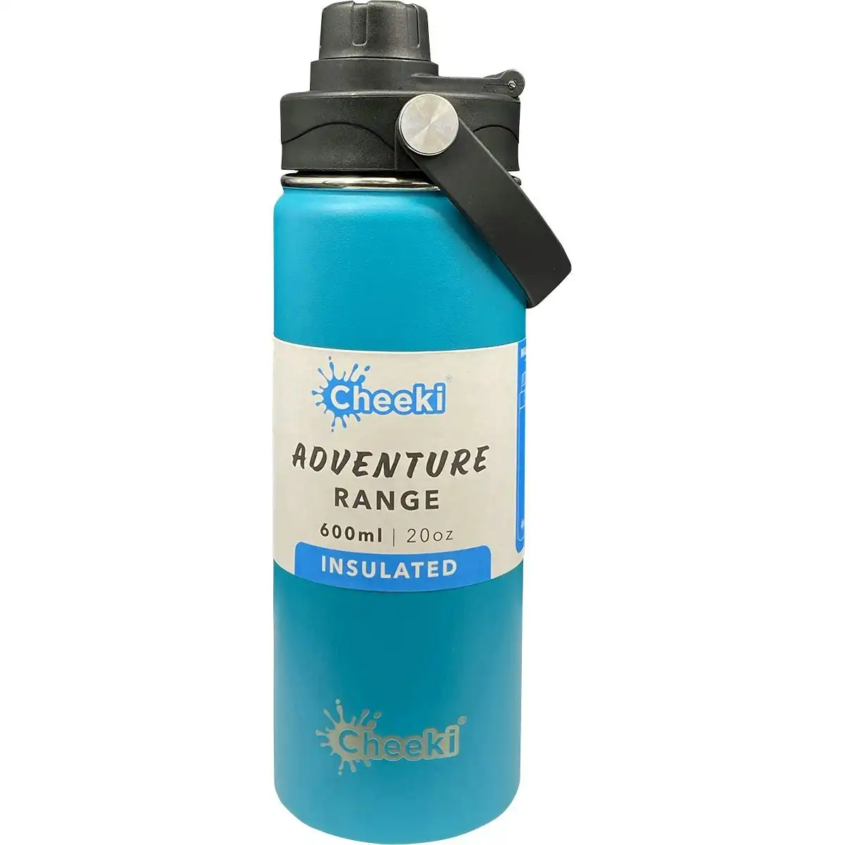 Cheeki Insulated Bottle Adventure Aqua (Small) 600ml