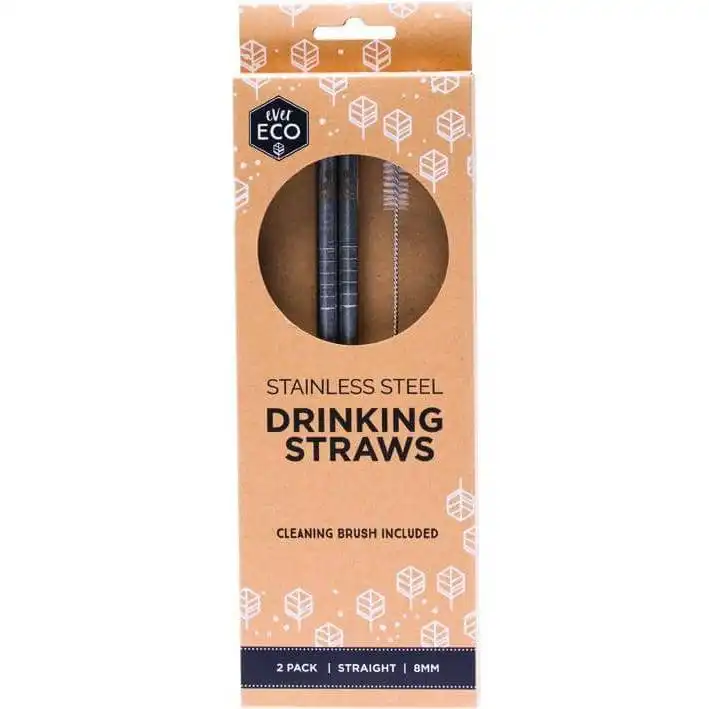 Ever Eco Stainless Steel Straws - Straight 2