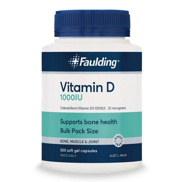 Faulding Vitamin D 1000IU 500 Caps