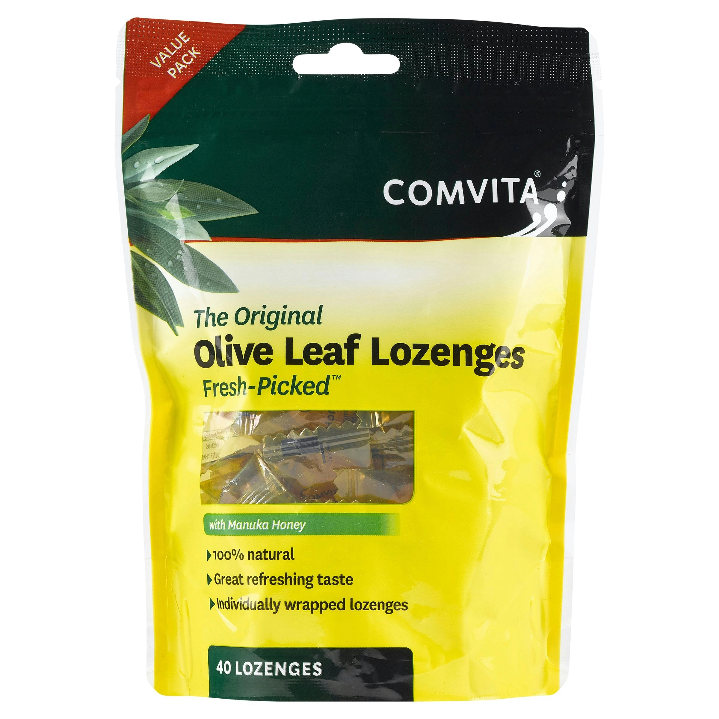 Comvita Olive Leaf Extract Lozenges With Manuka Honey 40