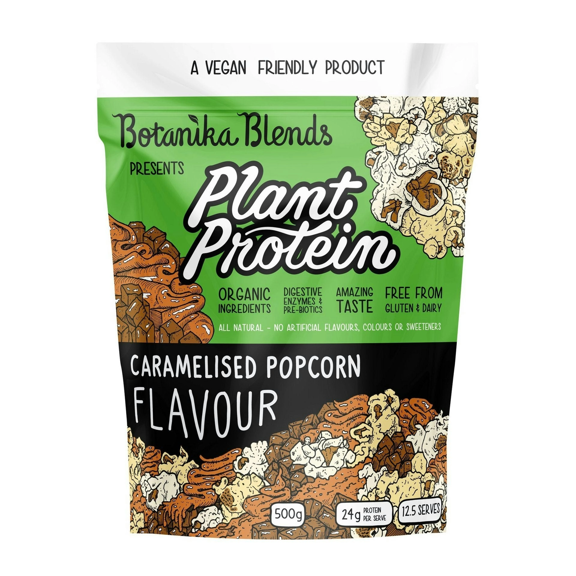 Botanika Blends Plant Protein Caramelised Popcorn 500g