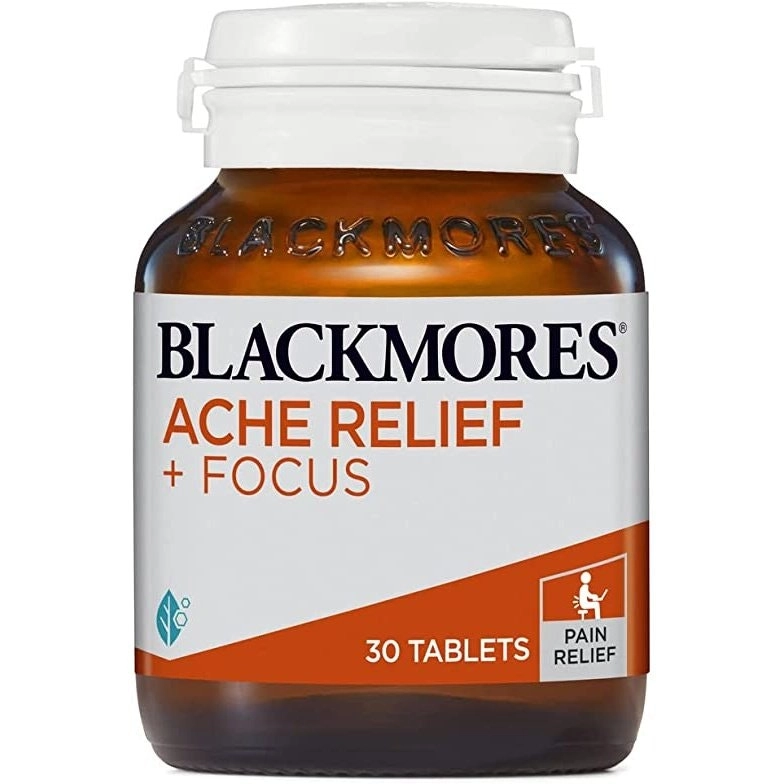 Blackmores Ache Relief + Focus 30 Capsules