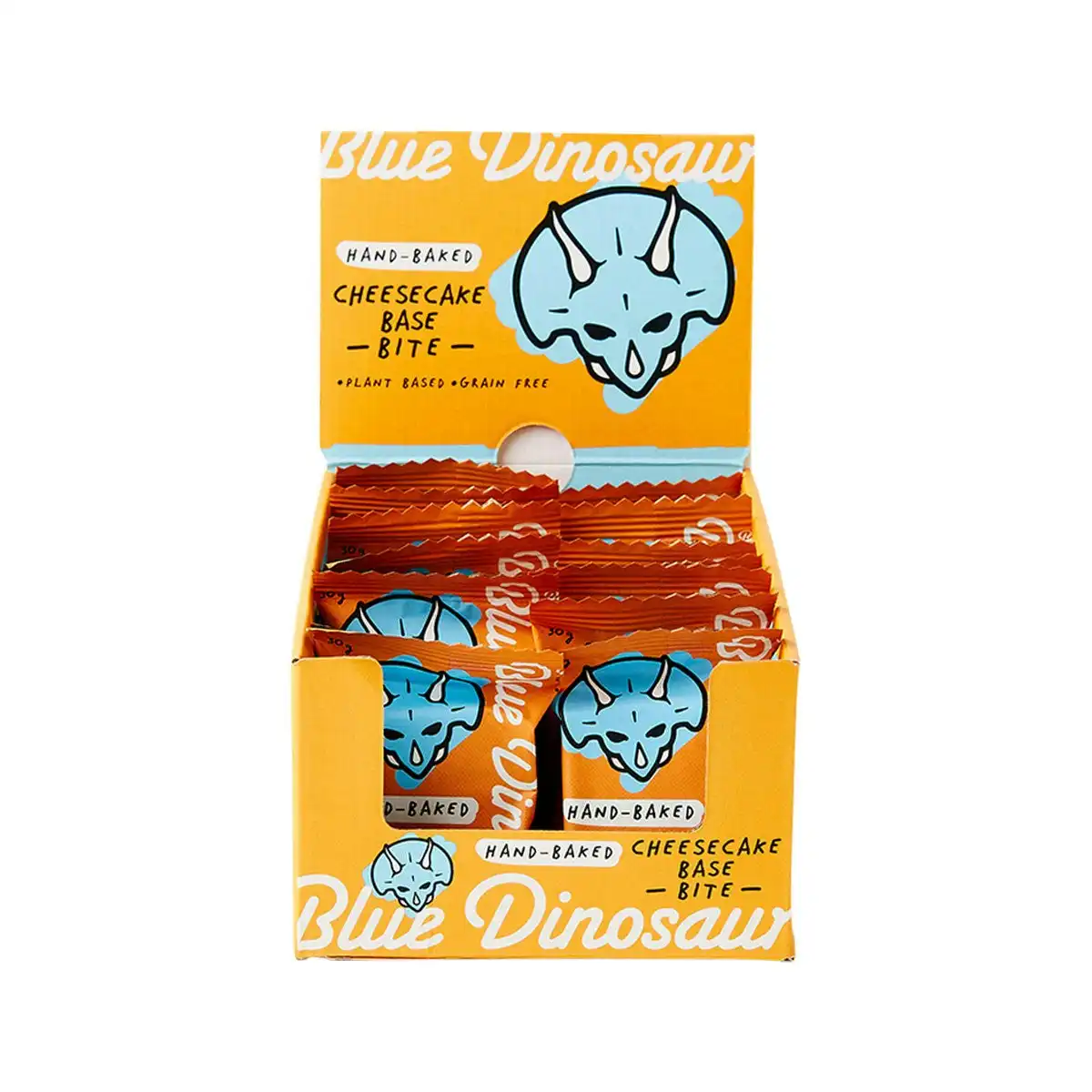 Blue Dinosaur Hand-baked Bite Cheesecake Base 30g 18 Pack