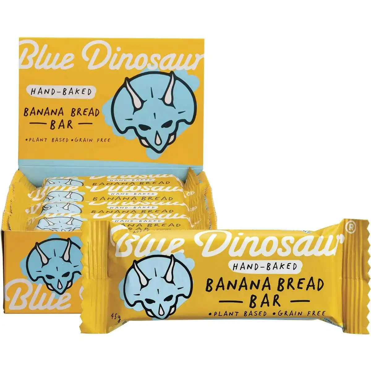 Blue Dinosaur Hand-baked Bar Banana Bread 45g 12 Pack