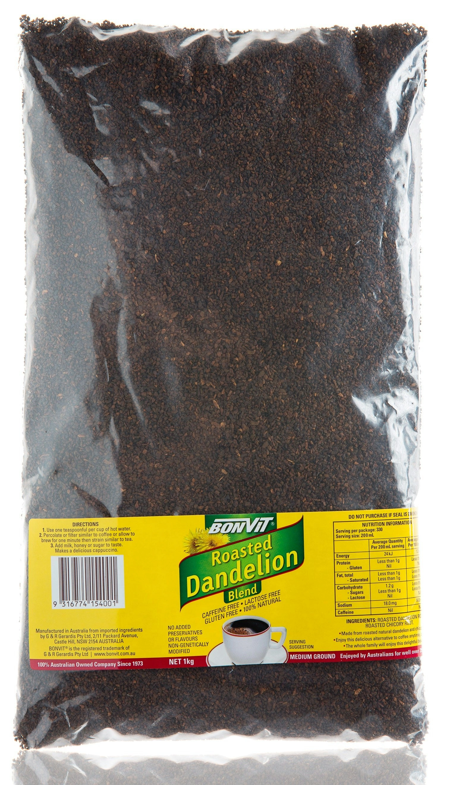 Bonvit Roast Dandelion Chicory Medium 1kg