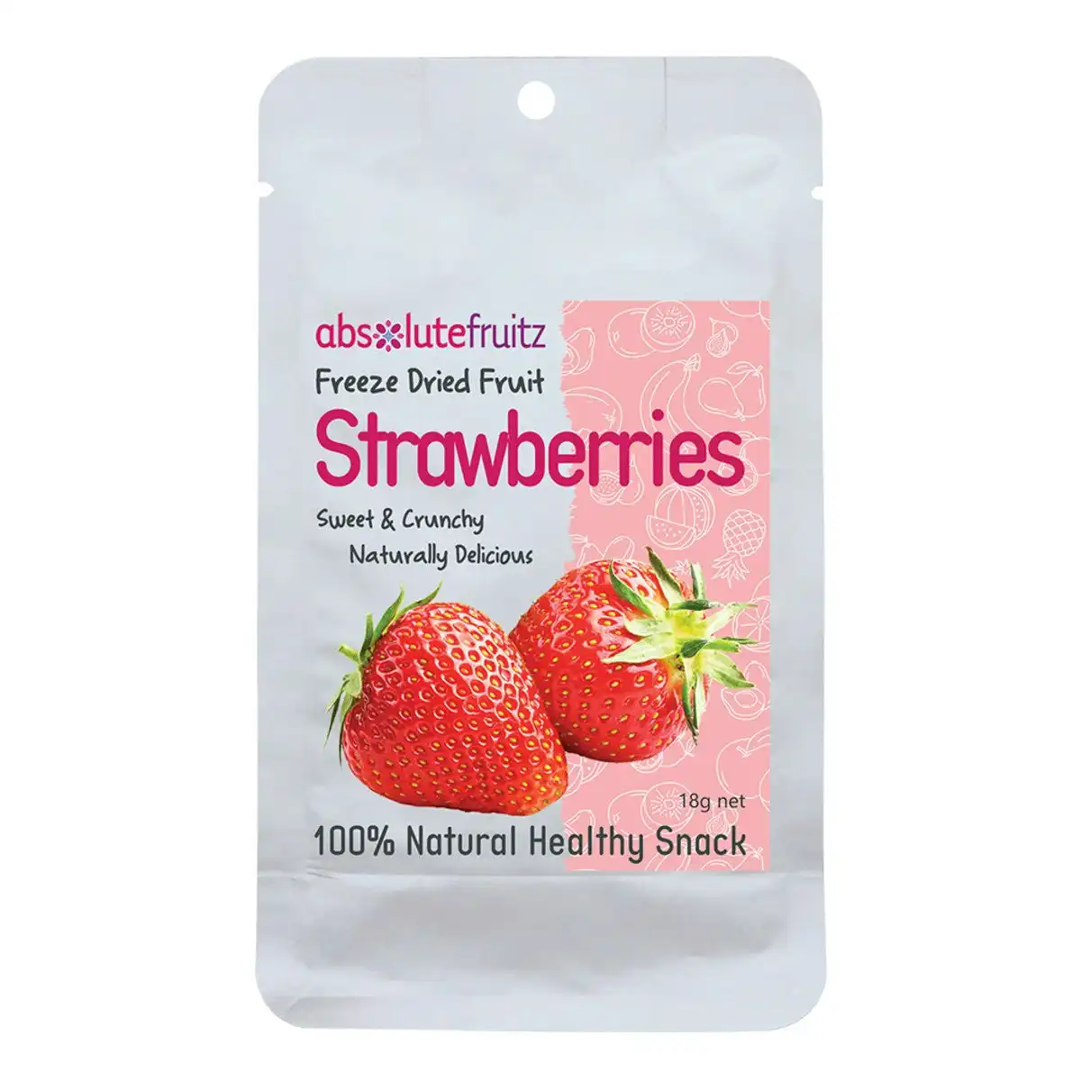 AbsoluteFruitz Freeze Dried Whole Strawberries 18g