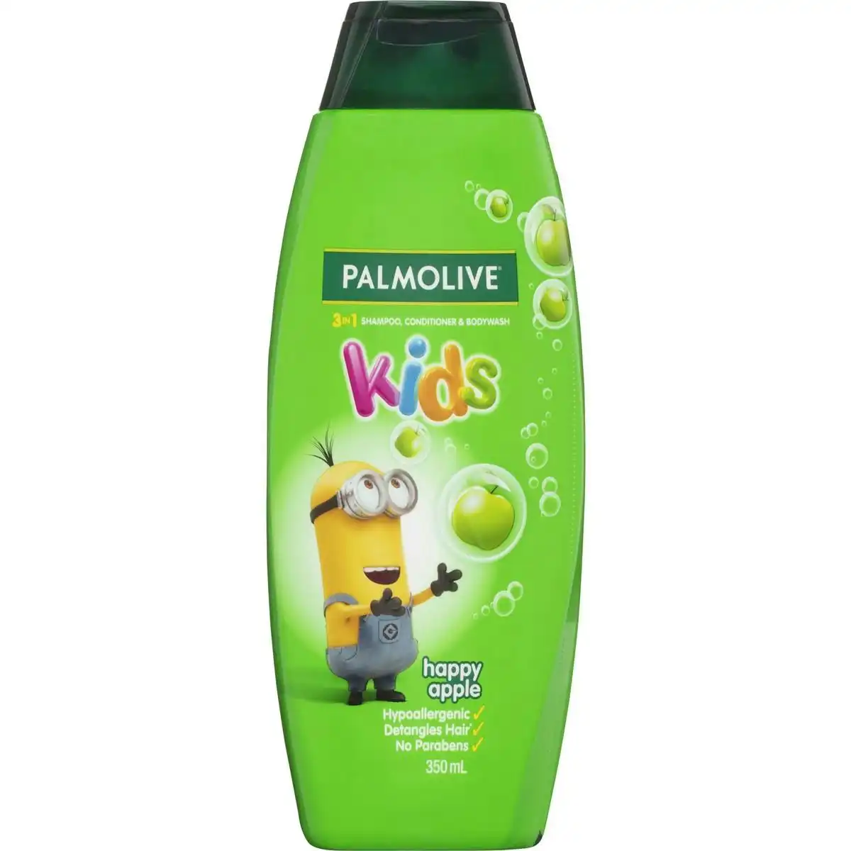 Palmolive Kids 3 In 1 Bodywash Shampoo & Conditioner Happy Apple 350ml