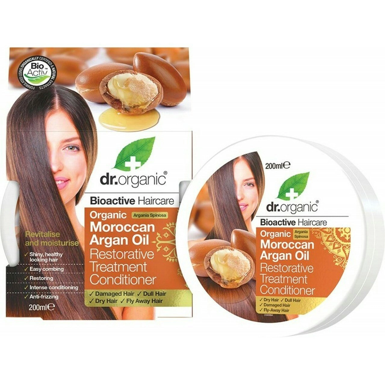 Dr Organic Conditioner Restorative Organic Moroccan Argan Oil 200ml