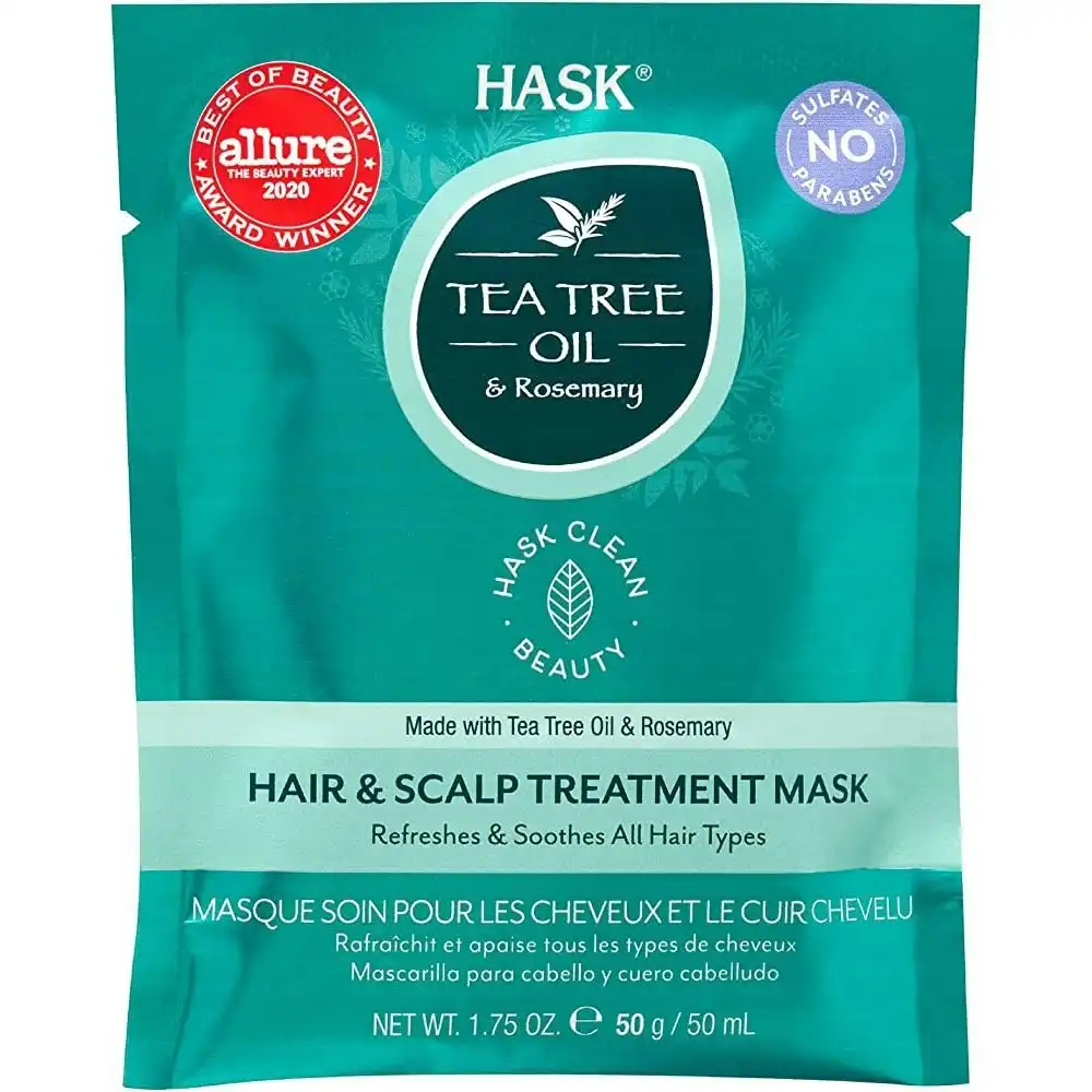 Hask TEA TREE & ROSEMARY HAIR MASK 50G