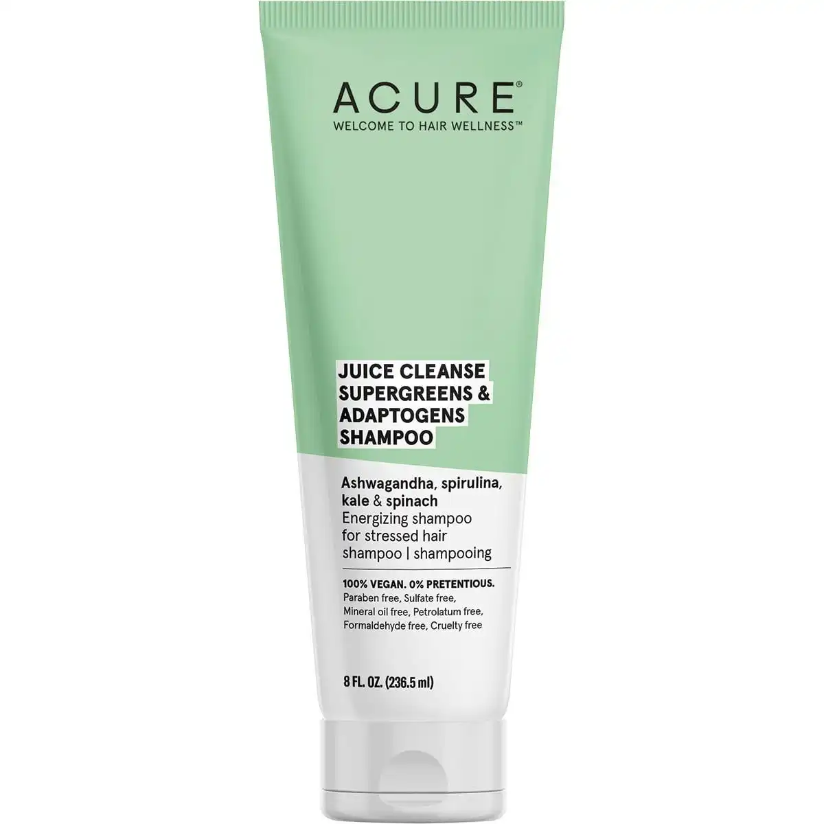 Acure Juice Cleanse S/greens & Adaptogens Shampoo 236ml