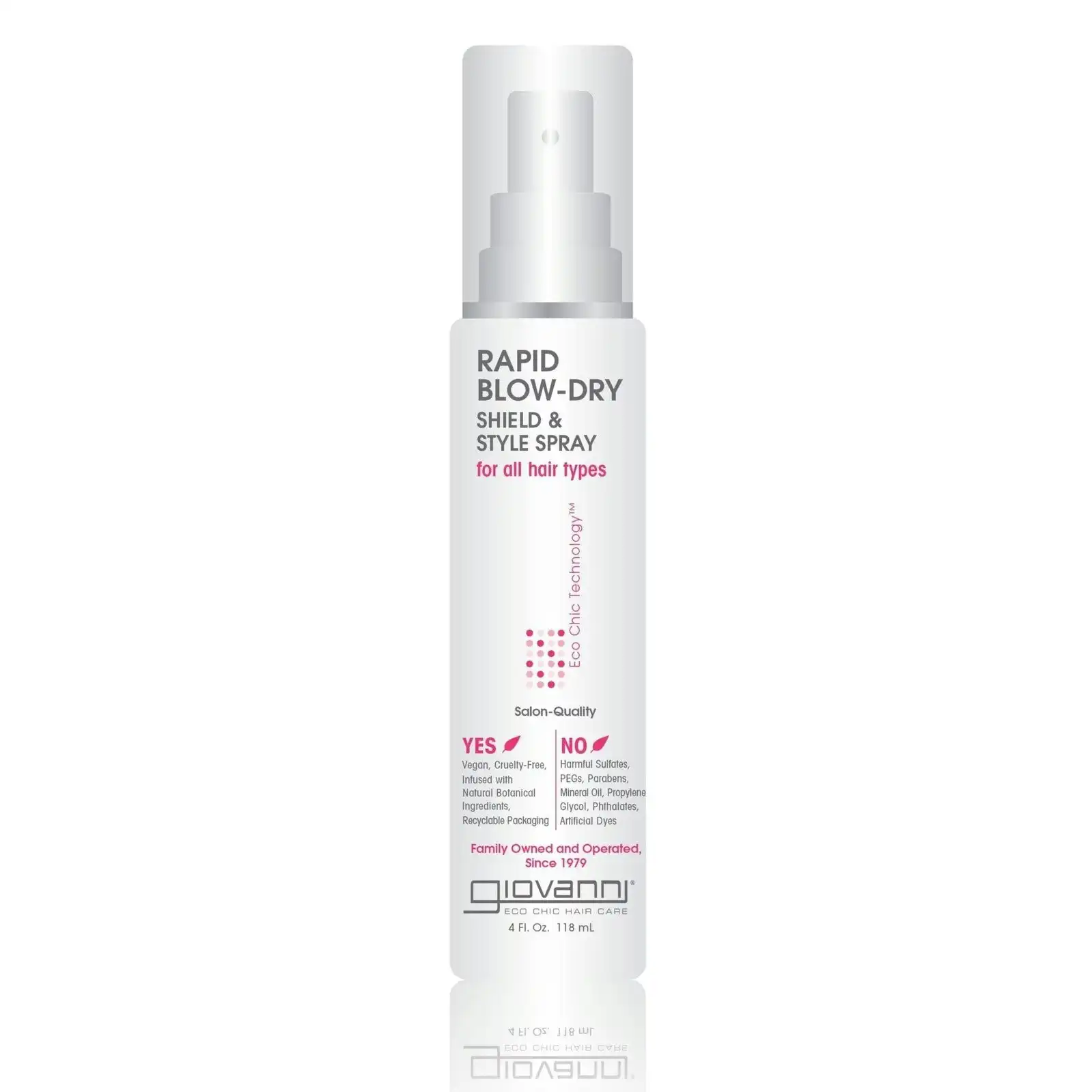 Giovanni Hair Shield & Style Spray Rapid Blow-Dry 118ml