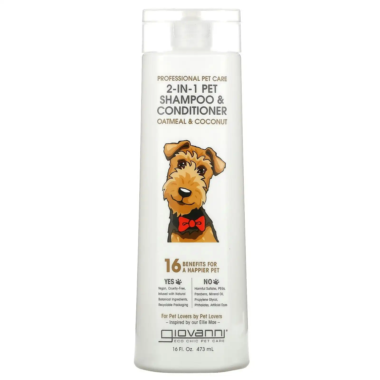 Giovanni 2-in-1 Pet Shampoo & Conditioner Professional Pet Care 473ml