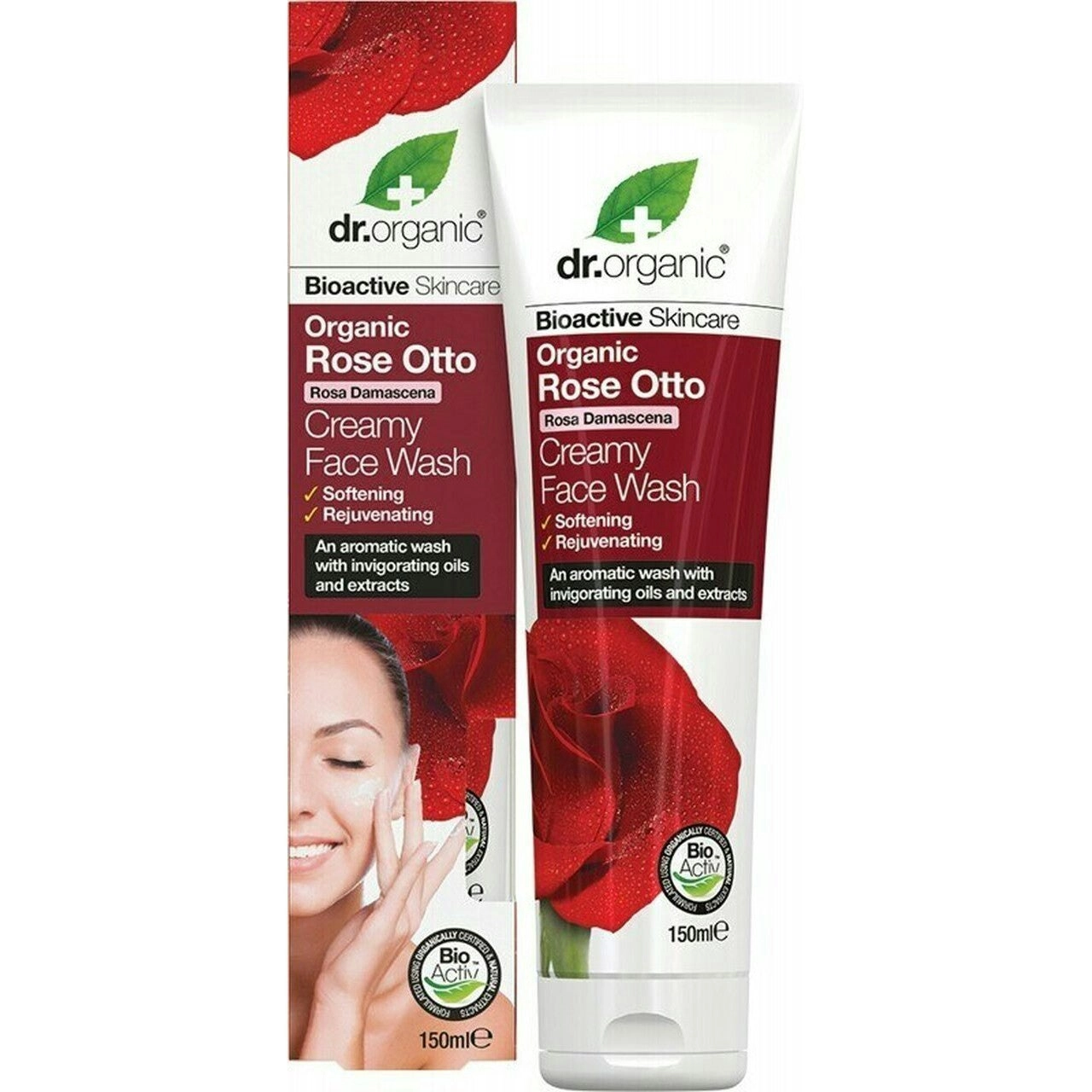 Dr Organic Creamy Face Wash Organic Rose Otto 150ml