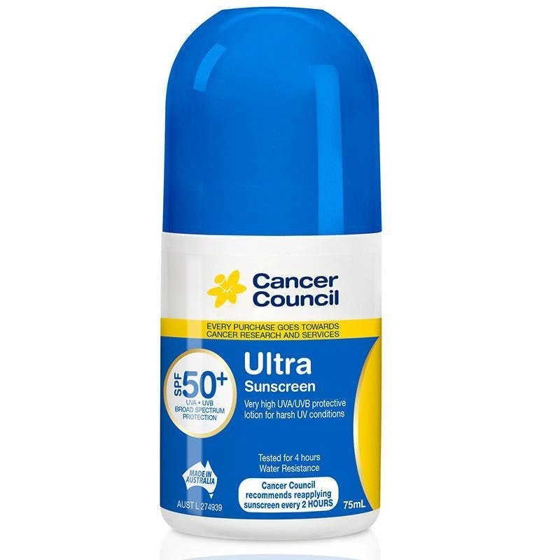 Cancer Council SPF 50+ Ultra 75ml Roll on