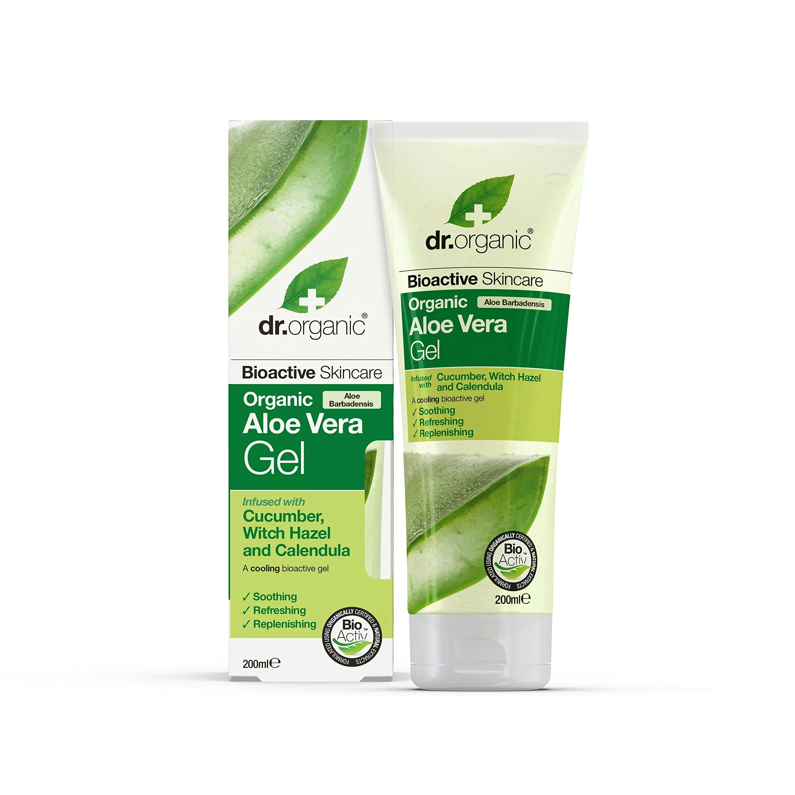 Dr Organic Aloe Vera Gel With Cucumber Organic Aloe Vera 200ml