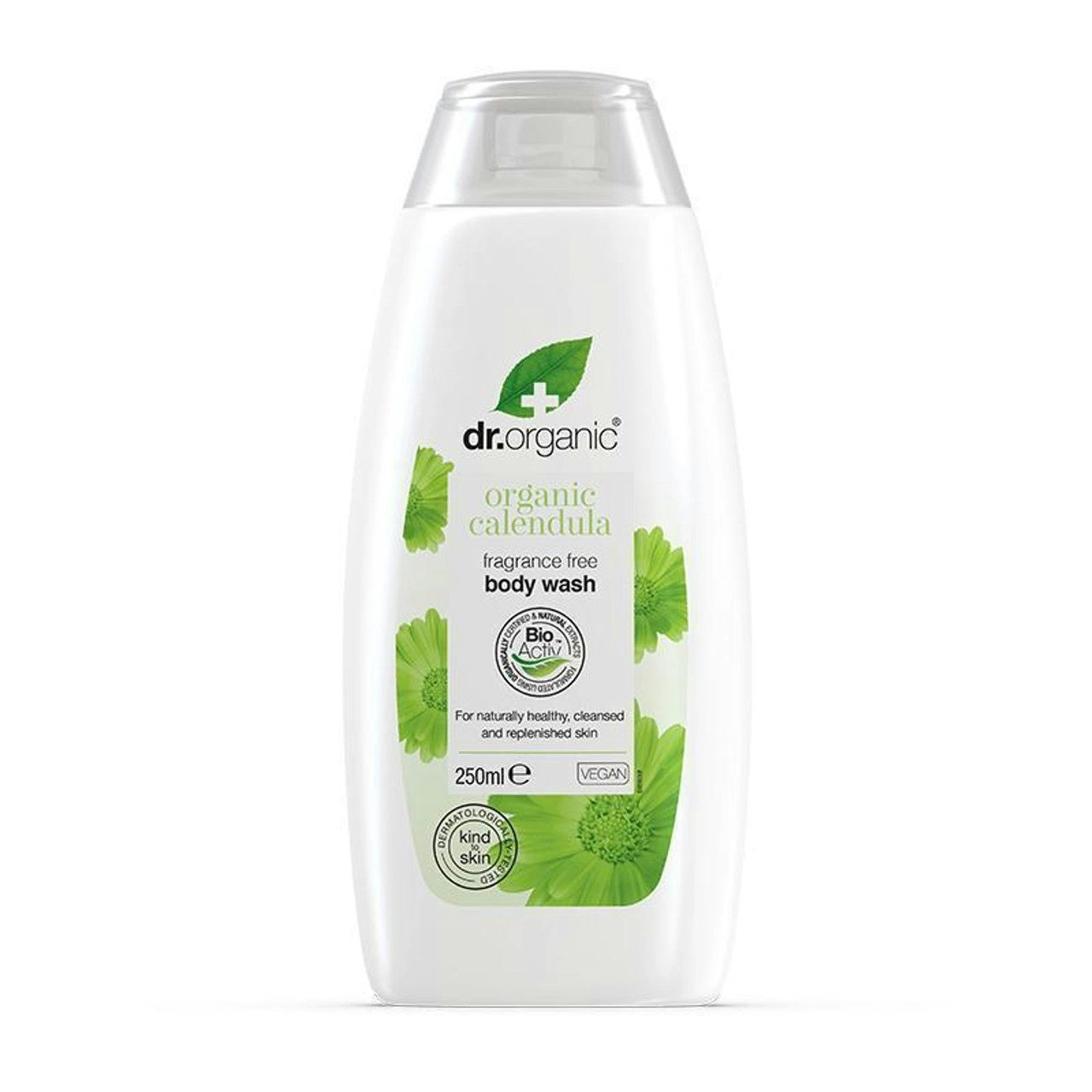 Dr Organic Fragrance Free Body Wash Organic Calendula 250ml