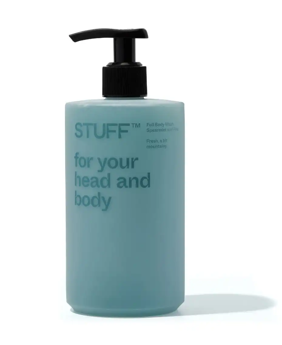 STUFF Men's Body Wash & Shampoo Spearmint & Pine 450ml