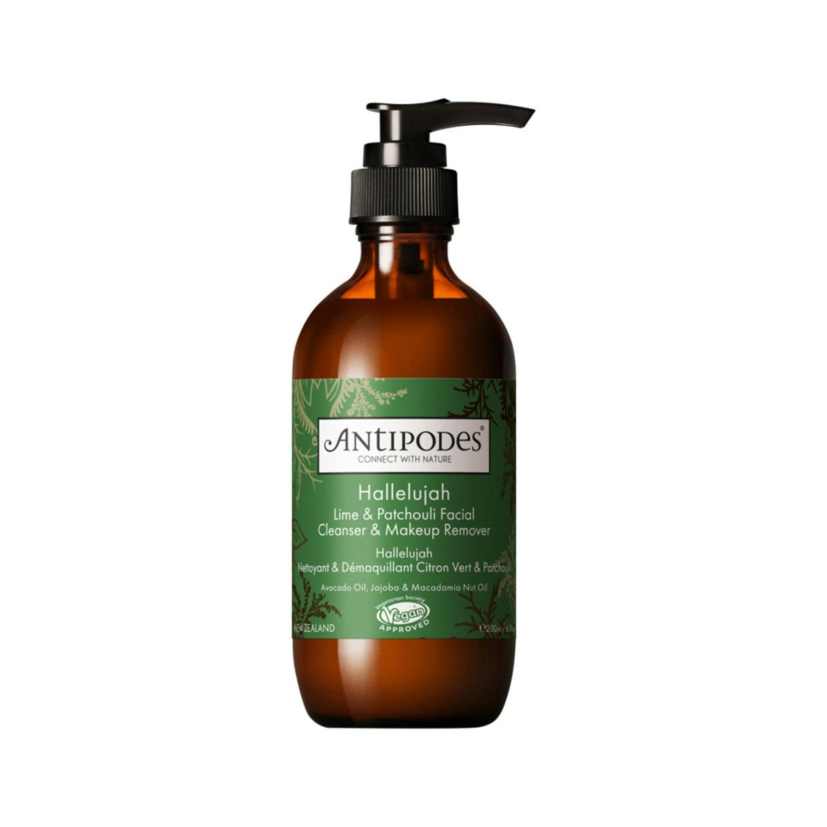 Antipodes Hallelujah Lime & Patchouli Facial Cleanser & Makeup Remover 200ml