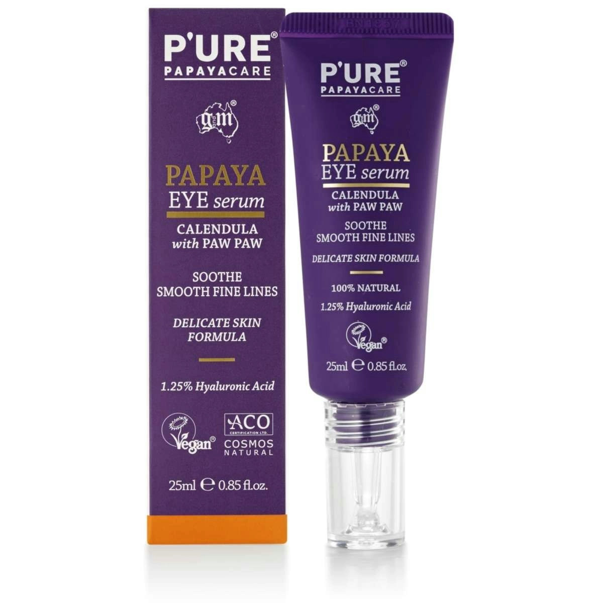 P'URE PAPAYACARE Papaya Eye Serum Calendula With Paw Paw 25ml