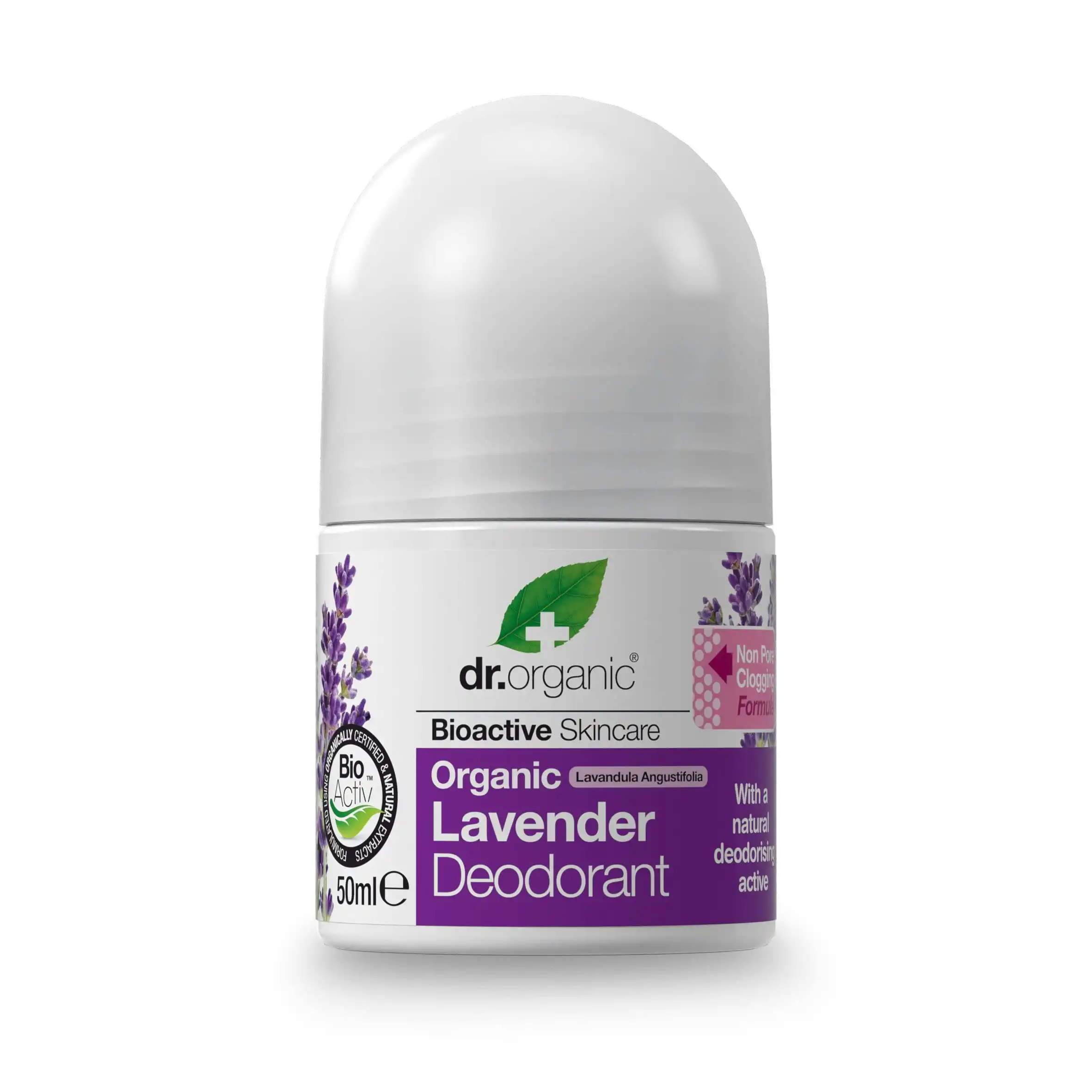 Dr Organic Roll-on Deodorant Organic Lavender 50ml