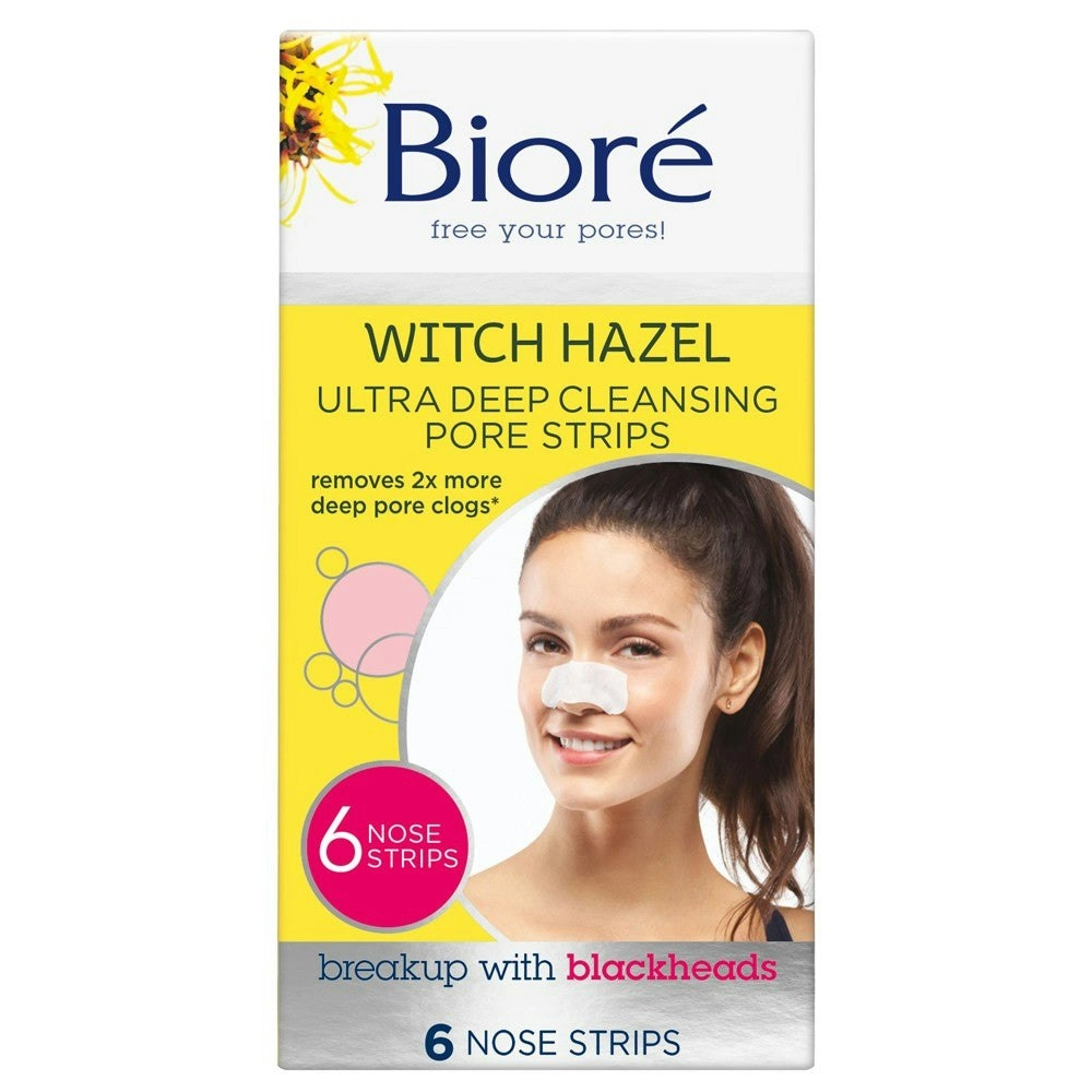 Biore Witch Hazel Ultra Deep Cleansing Pore Strips 6 Pack