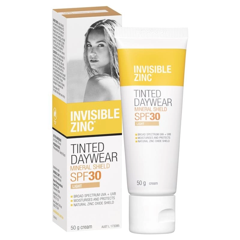 Invisible Zinc Tinted Daywear Light SPF 30+ 50g