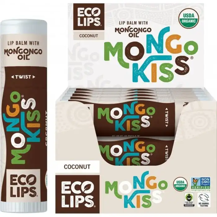 Eco Lips Lip Balm Mongo Kiss  Coconut 15x7g
