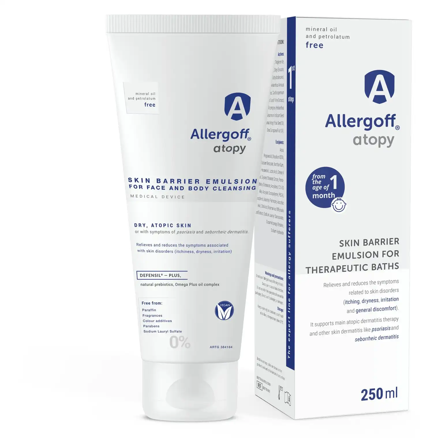 Allergoff Atopy Skin Barrier Emulsion for Gentle Face and Body Cleansing 250ml