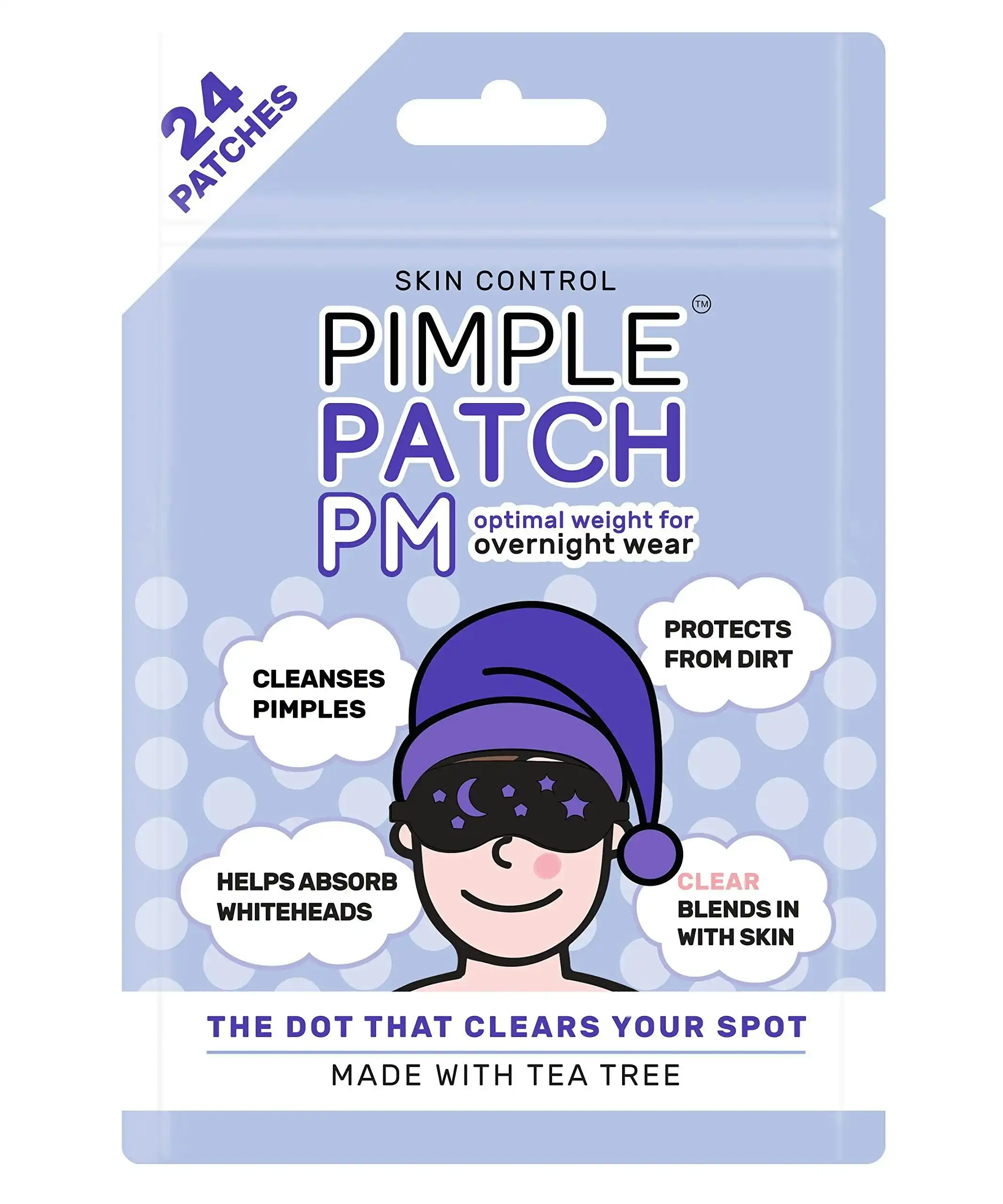 Skin Control Pimple Patches PM Overnight Wear 24 Patches