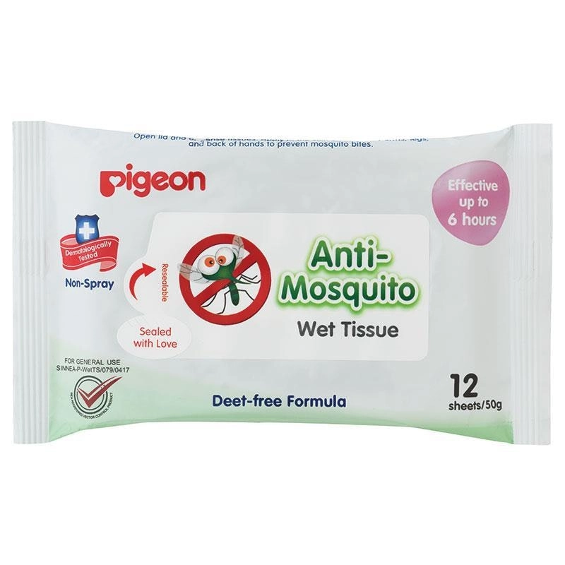 PIGEON Anti-Mosquito Wipes 12 Pack