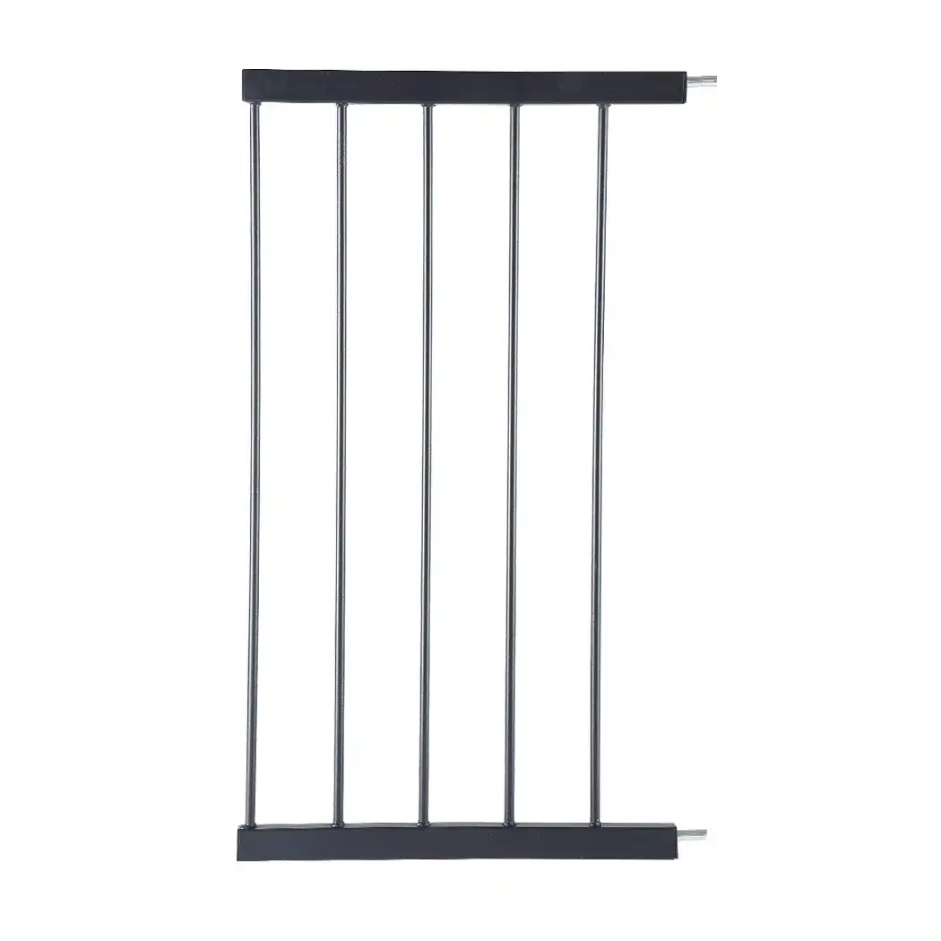 Levede Baby Safety Gate Adjustable Pet Stair Barrier 45cm Door Extension Black