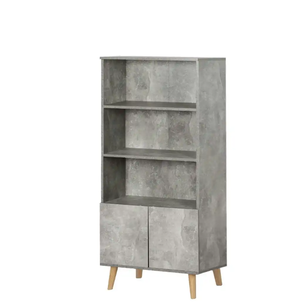Levede Bookshelf Storage Cabinet Industrial Display Shelf Bookcase Ladder Stand