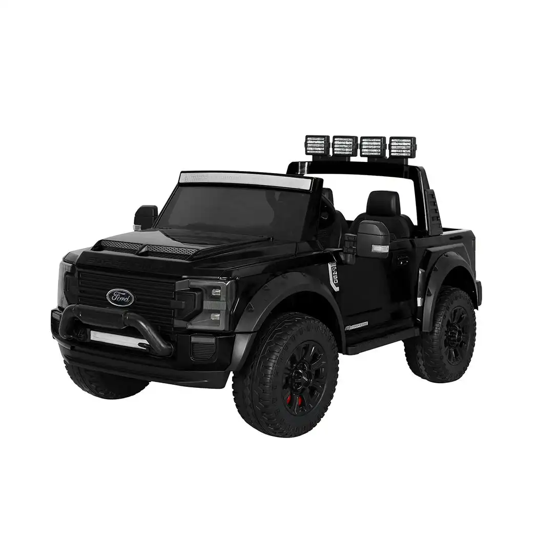 Kids Ride On Car Licensed Ford Super Duty 50W Electric Toy Remote Control Black