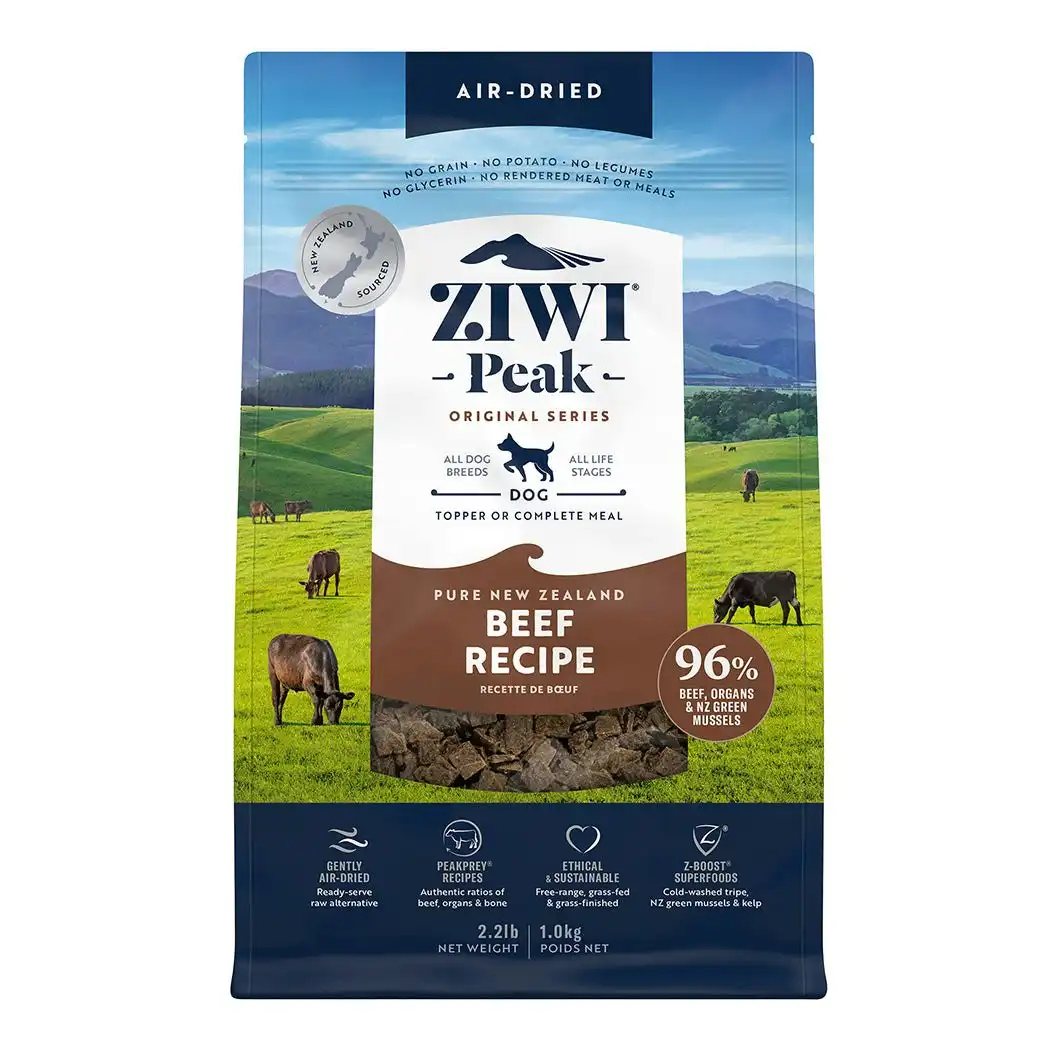 Ziwi Peak Air Dried Dog Food 1kg Beef