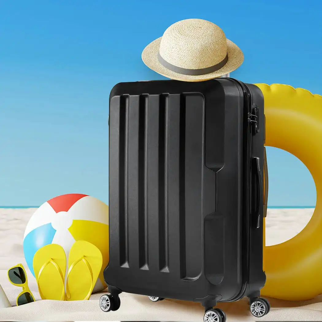 Slimbridge 20" Travel Luggage Lightweight Check Suitcase TSA Lock Carry On Bag (LG1001-20-BK)
