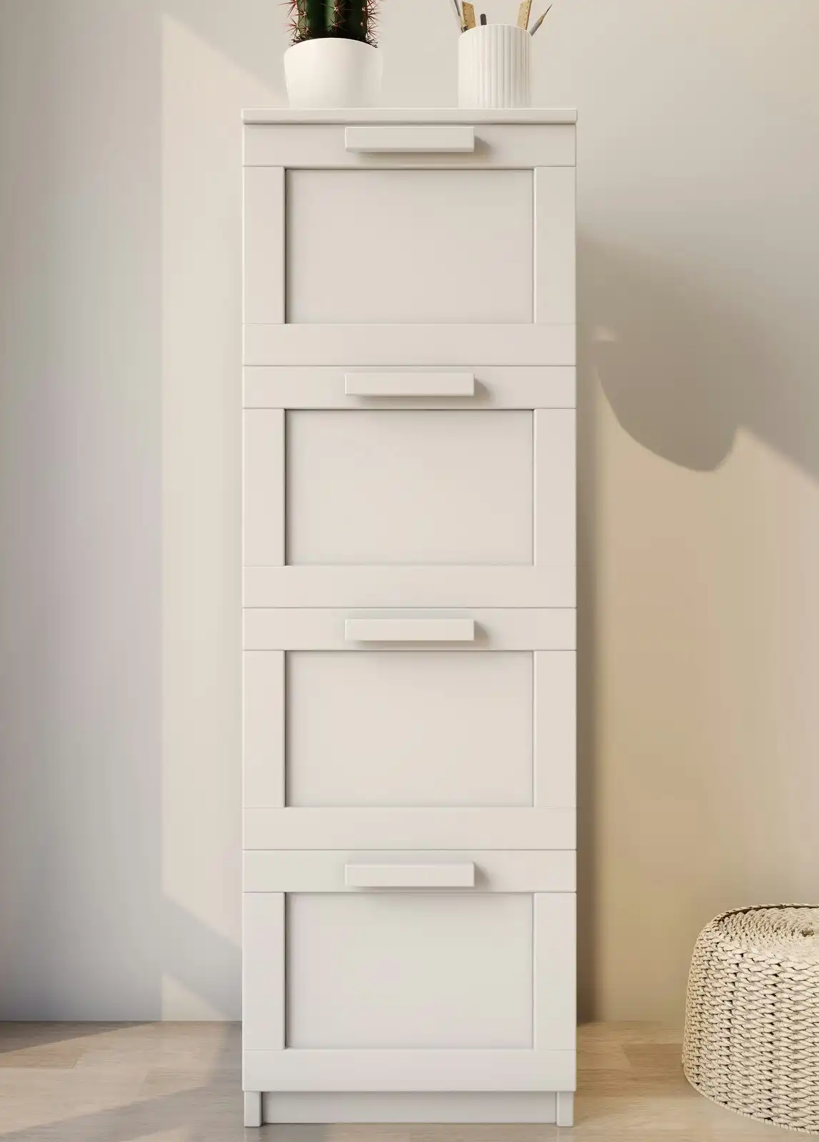 4 Drawer Tall Chest For Bedroom