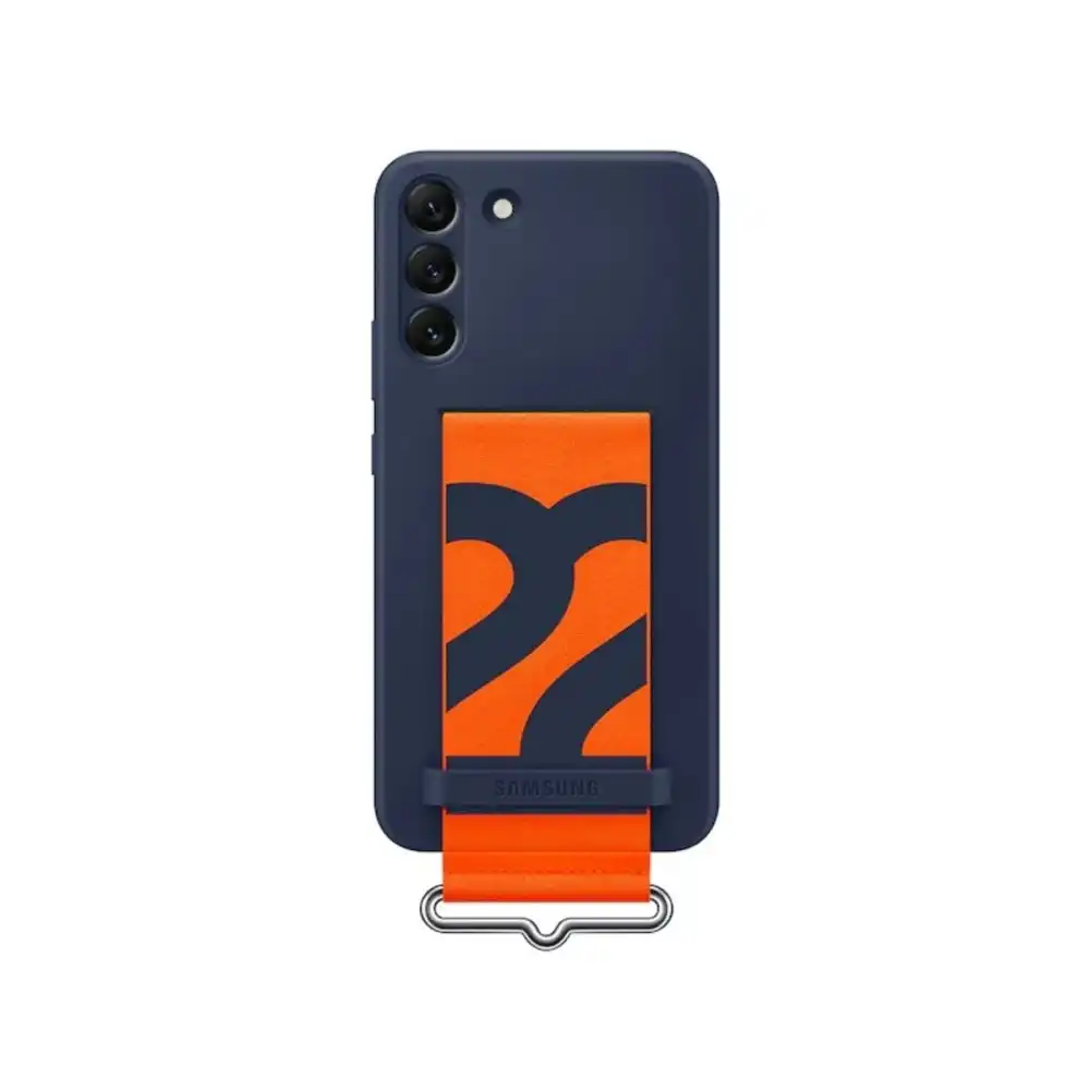 Samsung Galaxy Silicone Cover with Strap for Galaxy S22