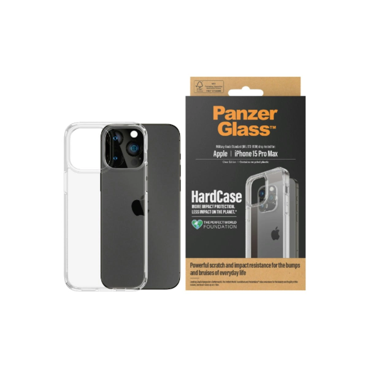 PanzerGlass Hardcase Phone Case for iPhone 15 Pro Max