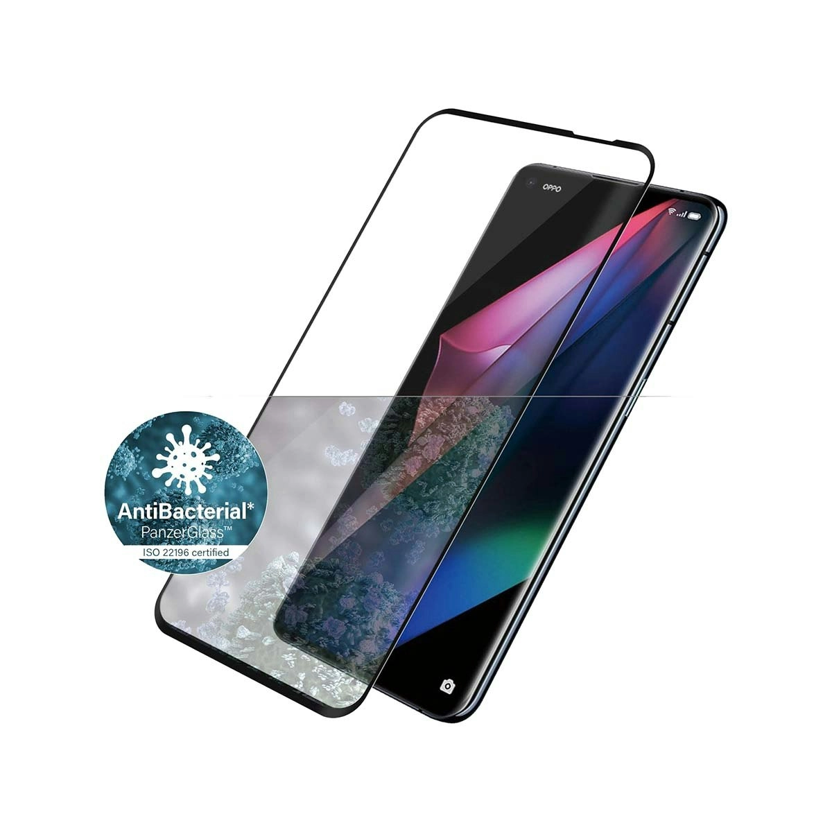 PanzerGlass Edge to Edge Screen Protector for Oppo Find X5/X3 Neo - Black