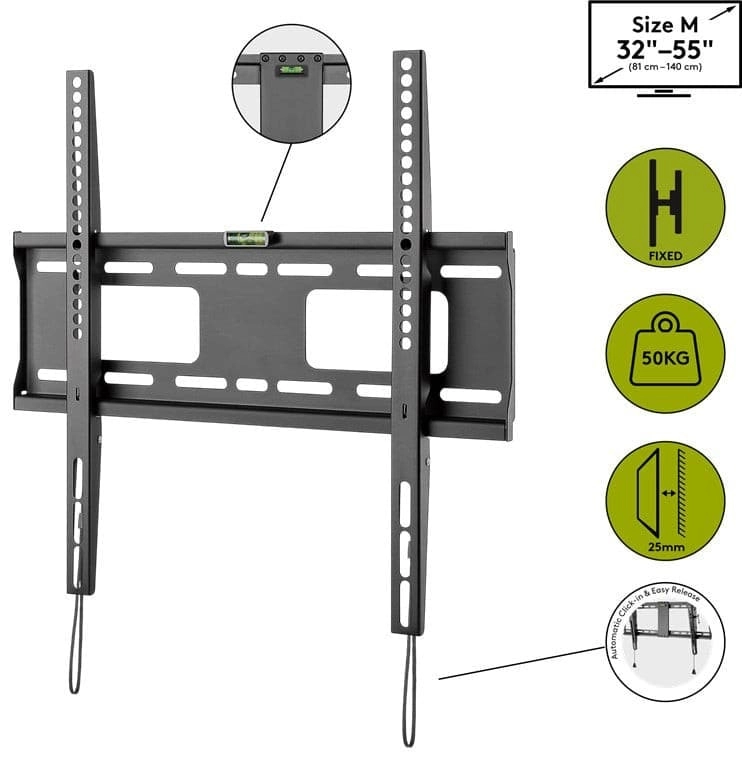 Goobay TV Wall Mount Bracket Fixed Position Pro Medium (32-55") for TVs (32-55")