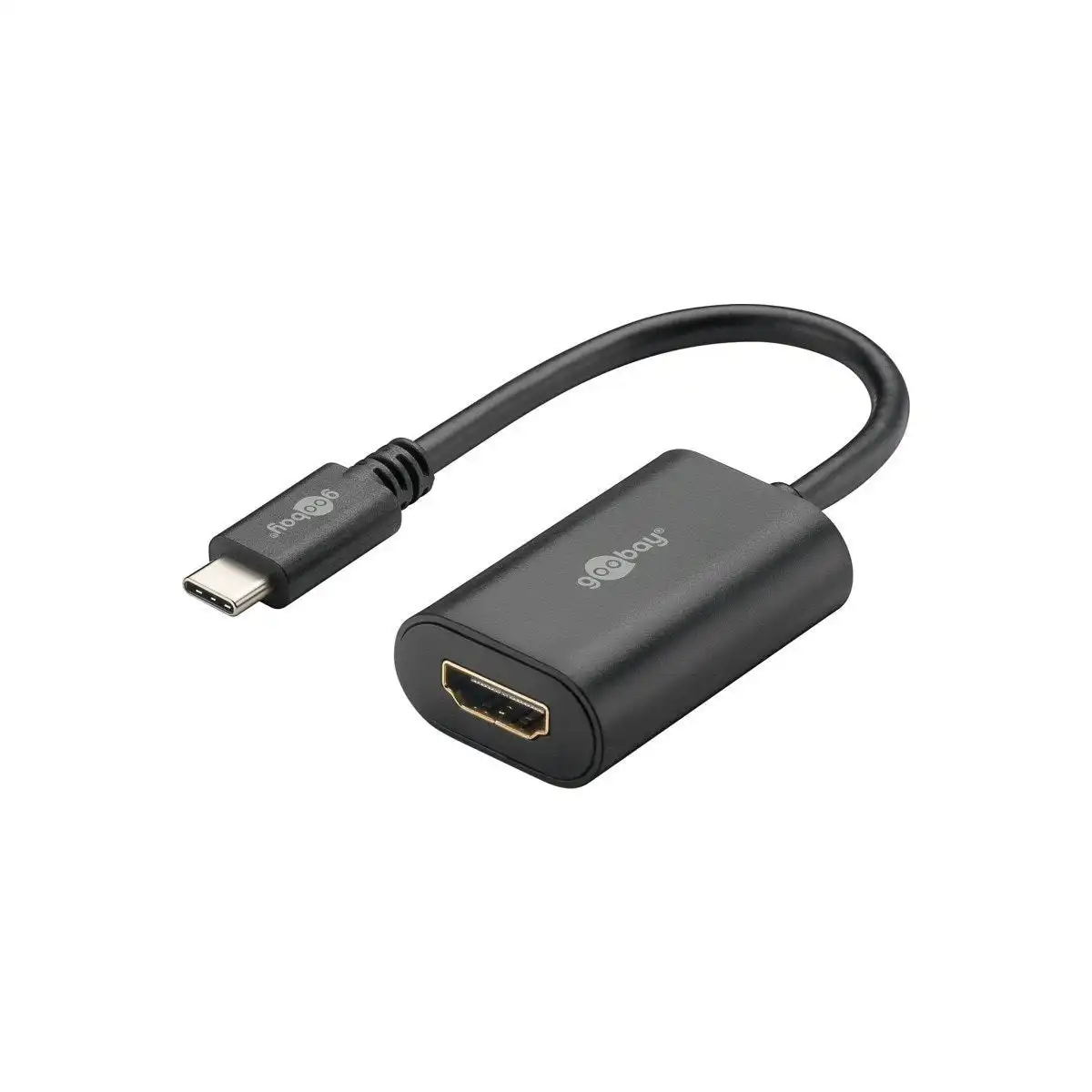 Goobay USB-C HDMI adapter (4k 60 Hz) black  0.2m