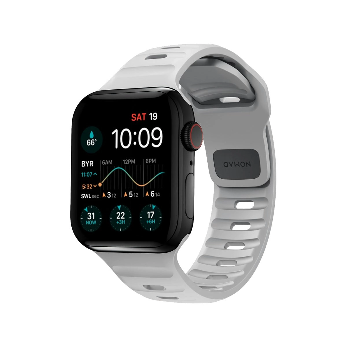 Nomad Apple Watch 45mm / 49mm Sport Band - Lunar Gray